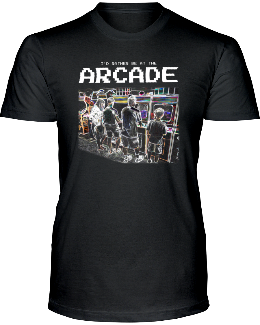 I'd Rather Be At The Arcade - Dark Shirts