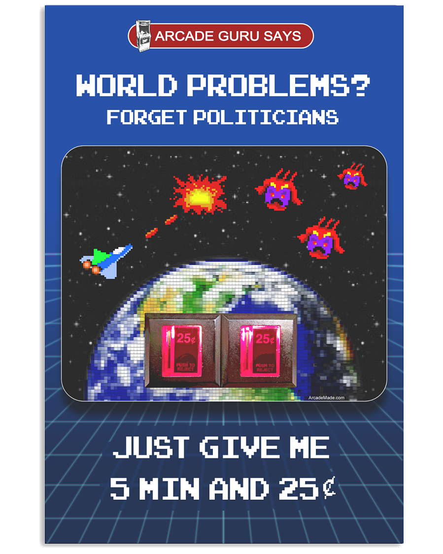 World Problems? Video Game - Poster 36x24